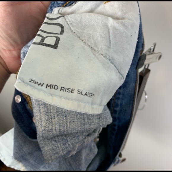 BDG Denim Distressed Mid Rise Slayer Shorts - Picture 5 of 10